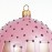 Glob pictat pentru Craciun rose