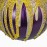 Glob pictat pentru Craciun yellowpurple