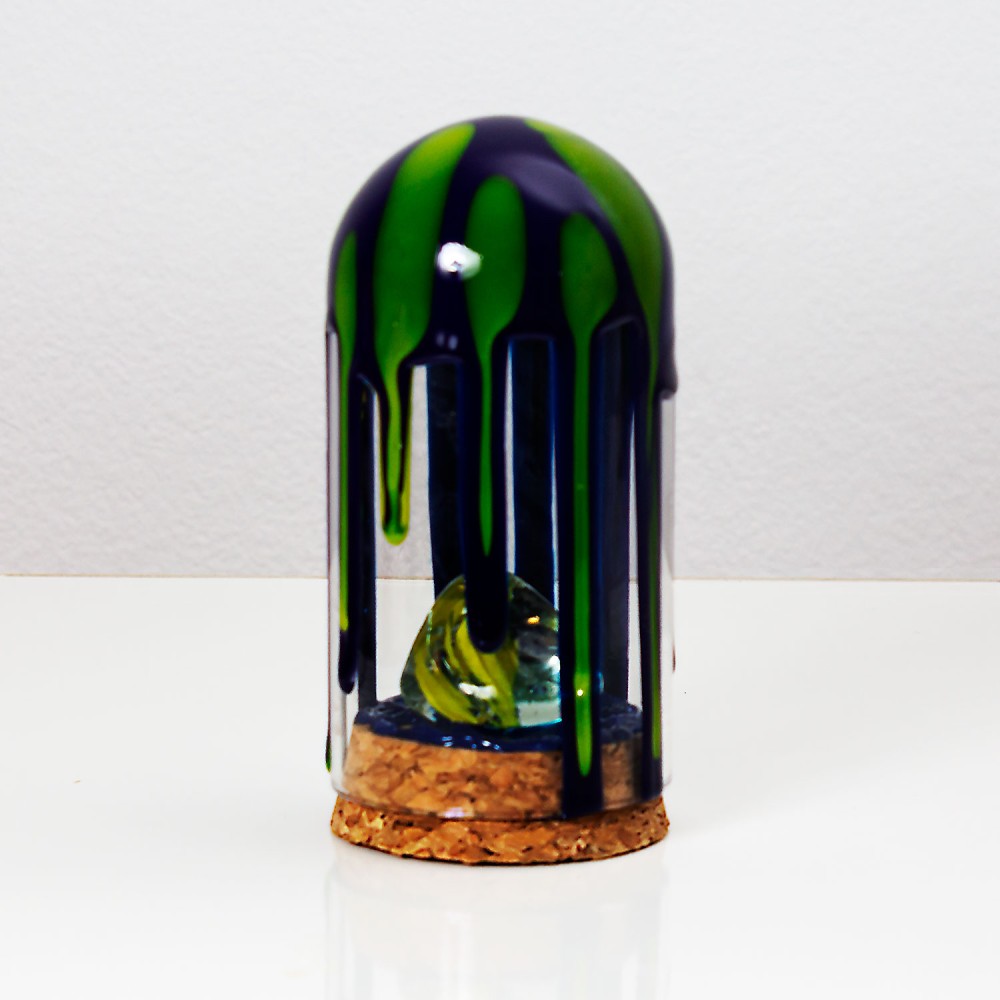 Glob de sticla pictat Oslo, cu cristal
