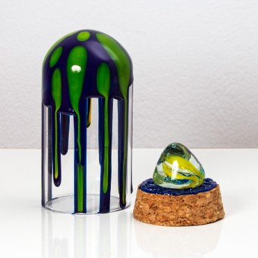 Glob de sticla pictat Oslo, cu cristal