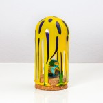 Glob de sticla pictat Rio, cu cristal