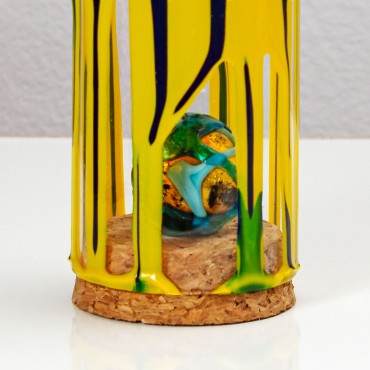 Glob de sticla pictat Rio, cu cristal